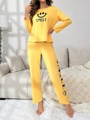 Smile Forever Printed Night Suit