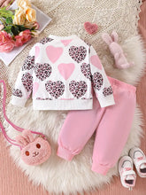 Pink Heart Kids Winter Suit