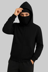 Balaclava Ninja Zipper Hoodie Jacket For Women