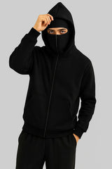 Balaclava Ninja Zipper Hoodie Jacket