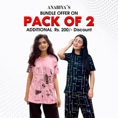 Pack of Two Printed Night Suit Set 3