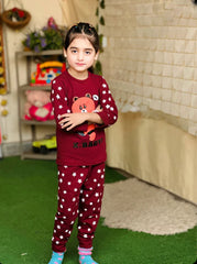Maroon Teddy Bear Kids Wear