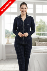 Moonlit Meadow Black PJs Set