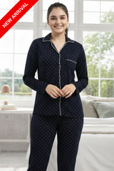 Moonlit Meadow Black PJs Set