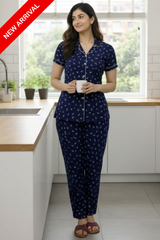 Navy Blue Belleza PJs Set
