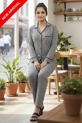 Moonlit Meadow Gray PJs Set