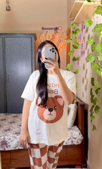 Handsome Bear Printed PJs SET