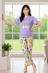 Cute Bunny Printed Night Suit