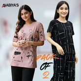 music printed & capri printed Pack of 02