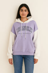 Lilac & White "Los Angeles" Hoodie