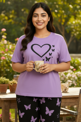 Purple Heart & Butterfly PJs
