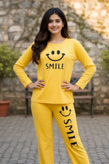 Smile Forever Printed Night Suit