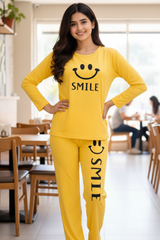 Smile Forever Printed Night Suit