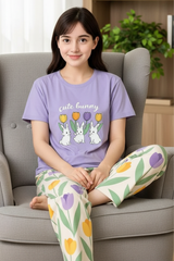 Cute Bunny Printed Night Suit