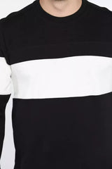 Zebra Black And White Block Sweatshirt