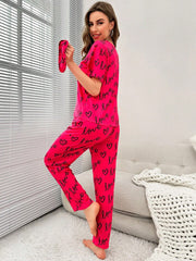 Atishi Pink Love Heart PJs Set