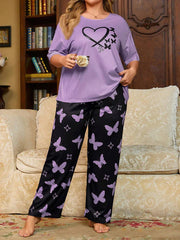 Purple Heart & Butterfly PJs