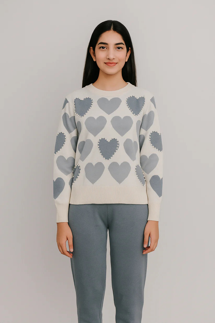 Soft Hearts Pullover