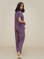 Purple Butterfly PJs Set