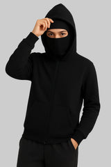 Balaclava Ninja Zipper Hoodie Jacket For Women