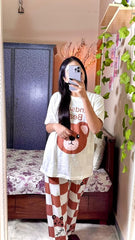 Handsome Bear Printed PJs SET