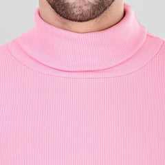 Pink High Neck for Men's