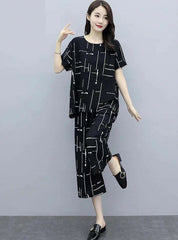 Black Capri PJs SET