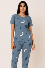 Pattern Printed PJs Set