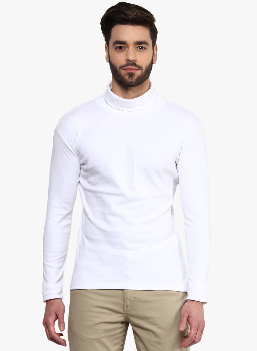 Black High Neck for Men's