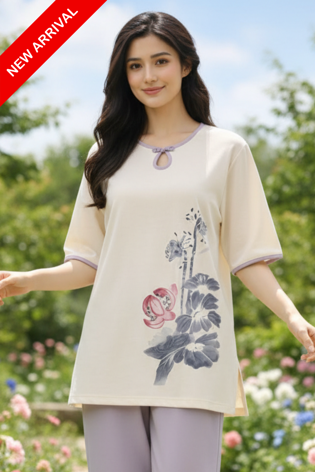 Purple Ivory PJs Set