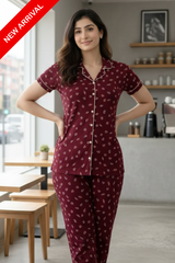 Maroon Belleza PJs Set