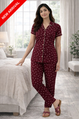 Maroon Belleza PJs Set