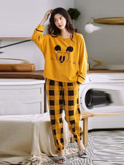 Yellow Mickey Mouse PJs SET