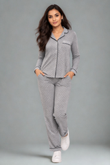 Moonlit Meadow Gray PJs Set