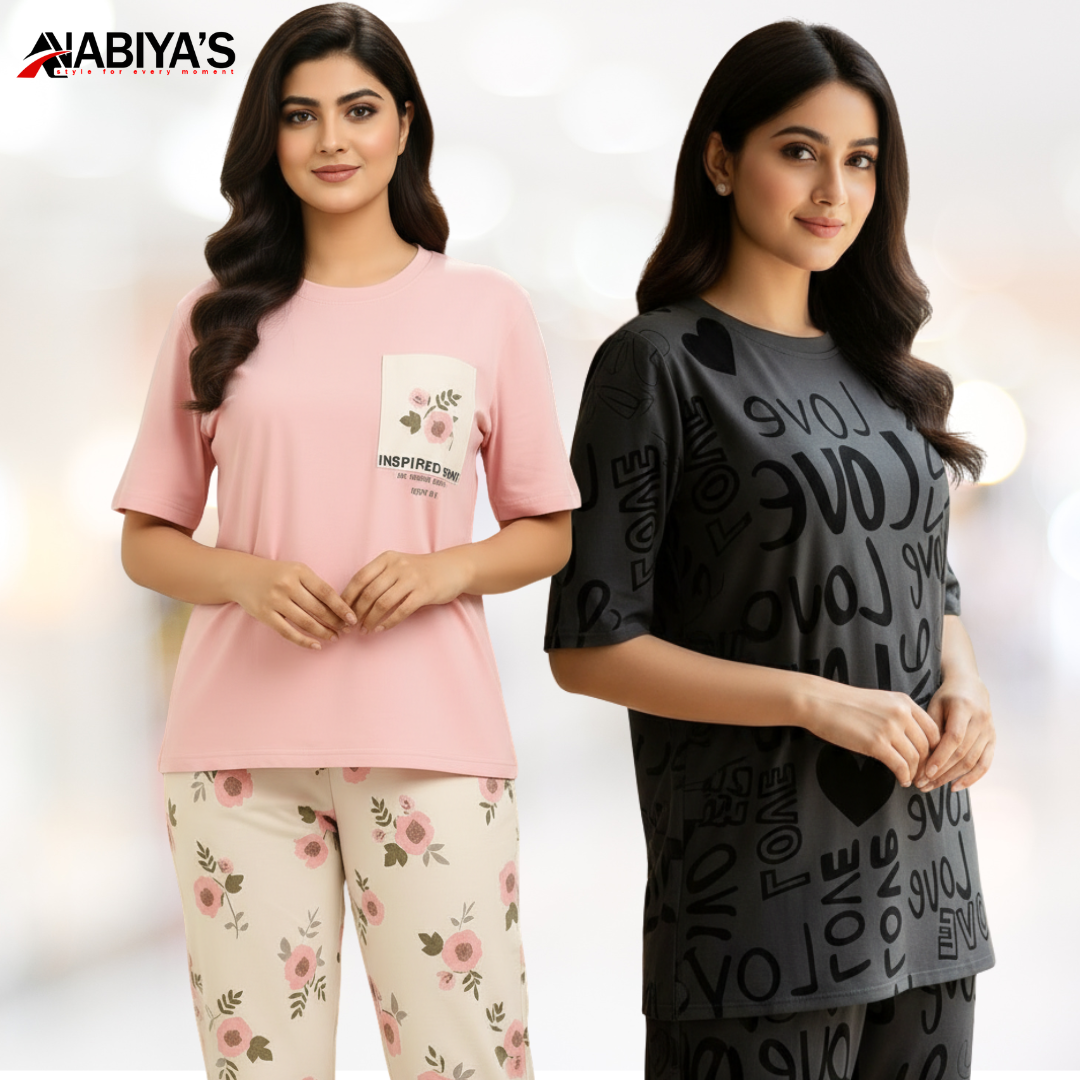 Pink Poket & charcol drop shoulder