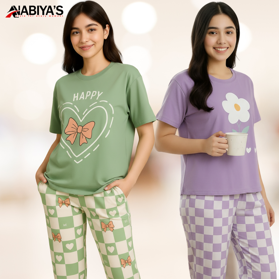 Olive Green & Purplr Flower