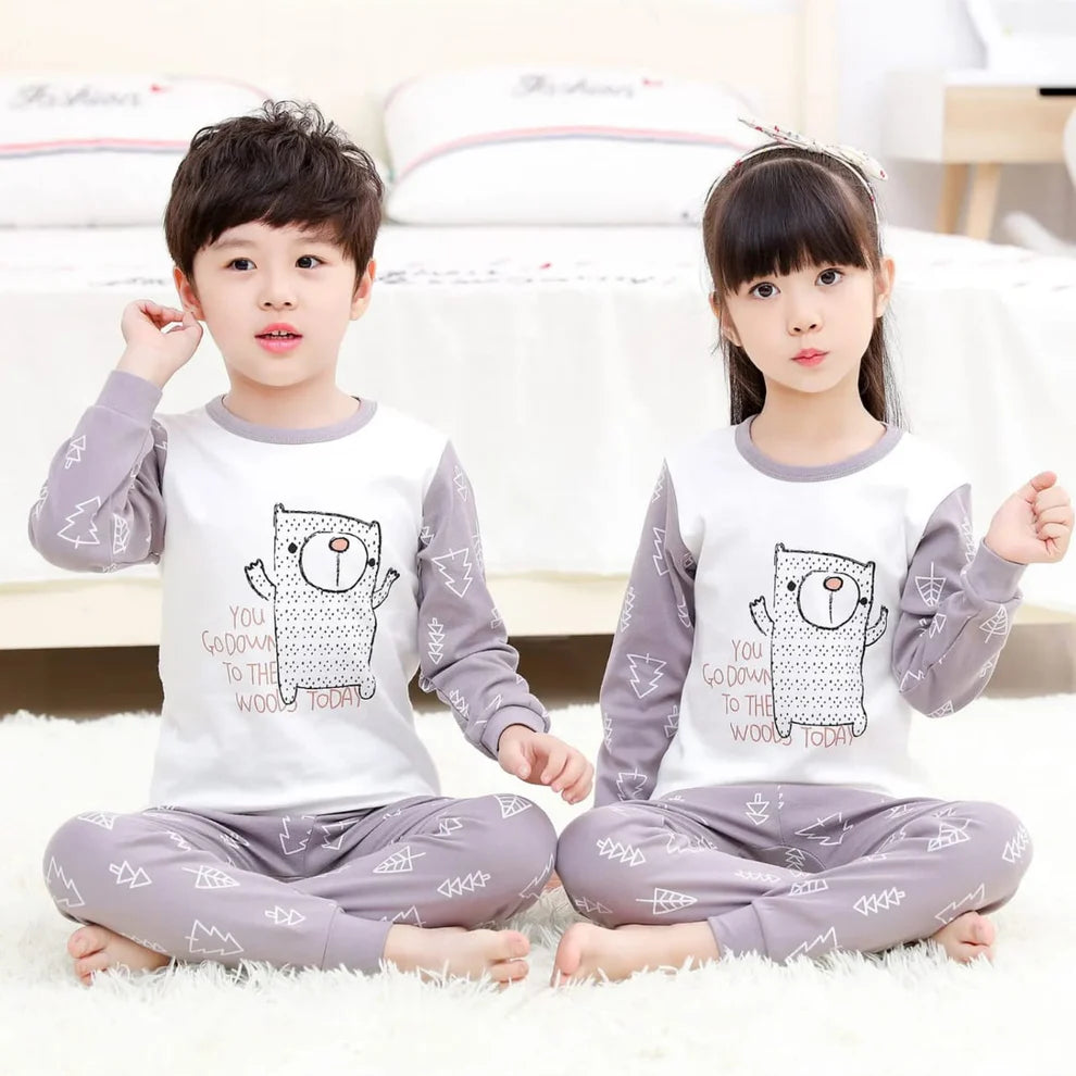 Purple Panda Printed Kids Wear (Each)