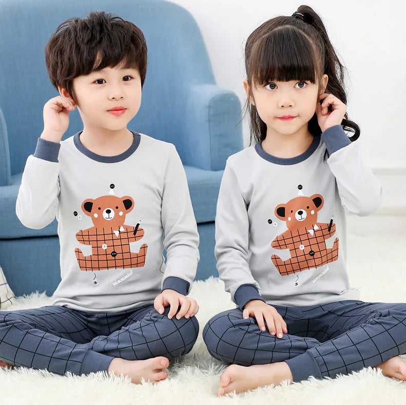 Gray Bear Printed Kids Wear (Each)