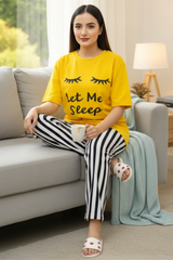 Yellow Let Me PJs SET