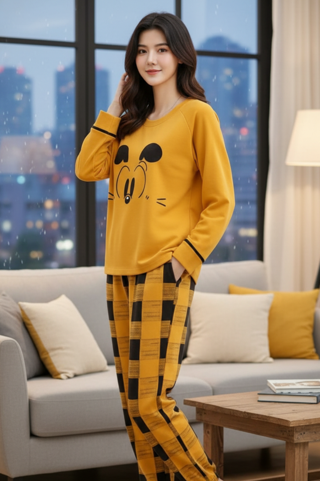 Yellow Mickey Mouse PJs SET